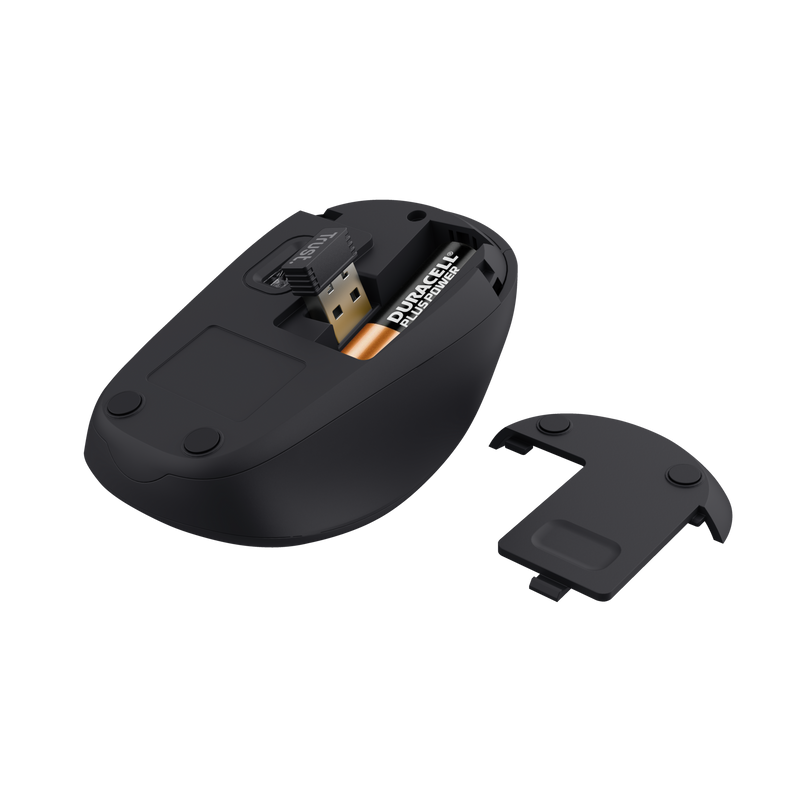 Mouse Inalámbrico Silencioso Trust YVI Eco Friendly BK 24549