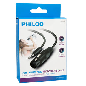 Cable Canon a Jack 3.5mm Balanceado 2.5M MC435 Profesional