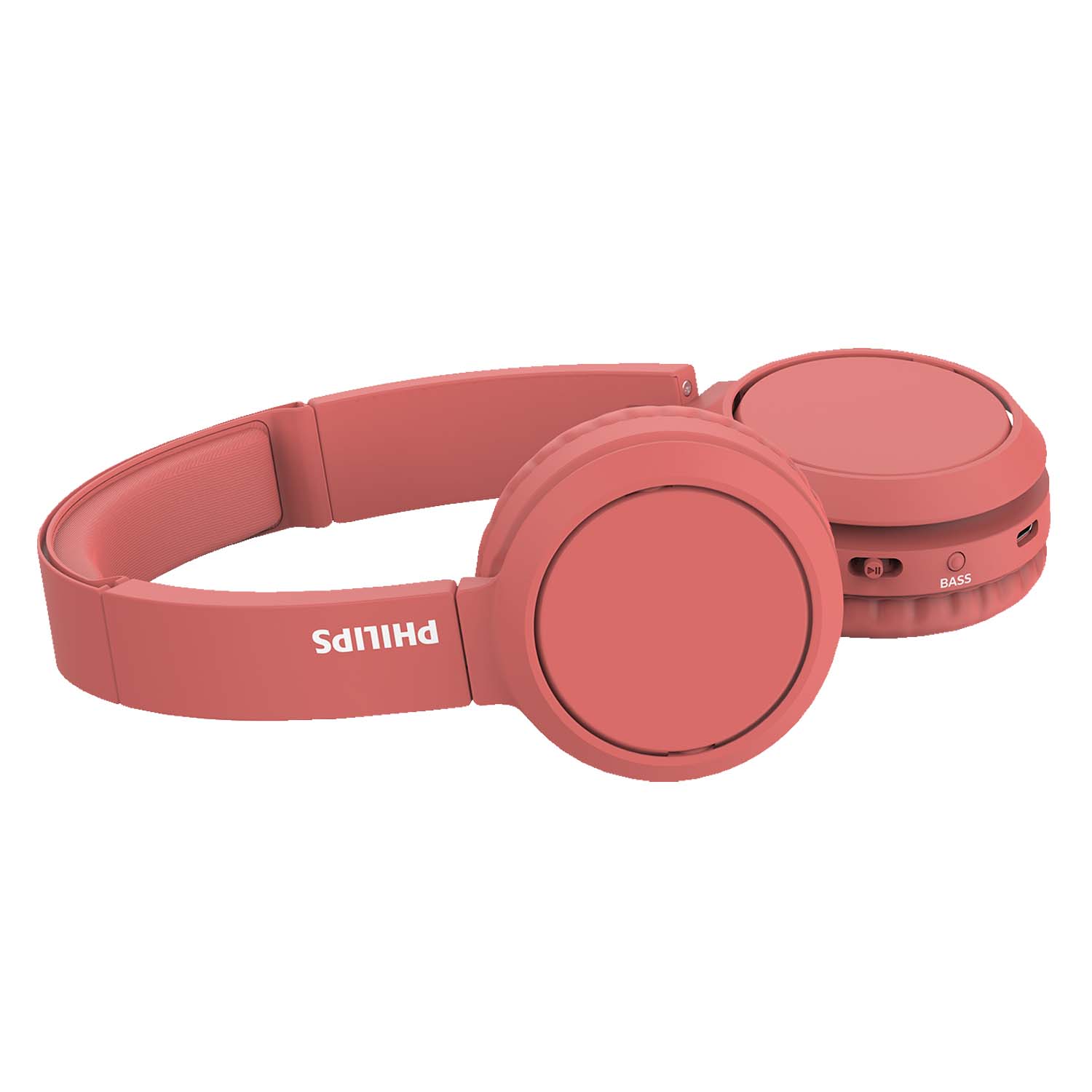 Audífonos Bluetooth Philips 29H de Autonomía TAH4205RD Rojo