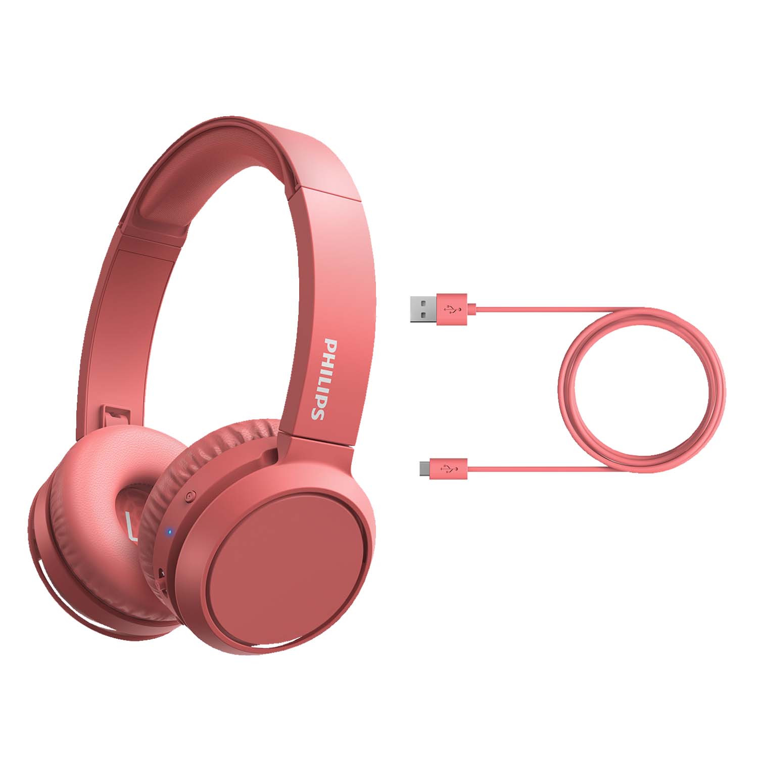 Audífonos Bluetooth Philips 29H de Autonomía TAH4205RD Rojo