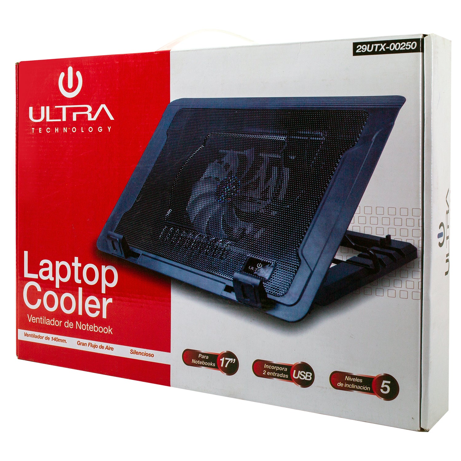 Ventilador para Notebook hasta 17" Altura Ajustable HQ 00250
