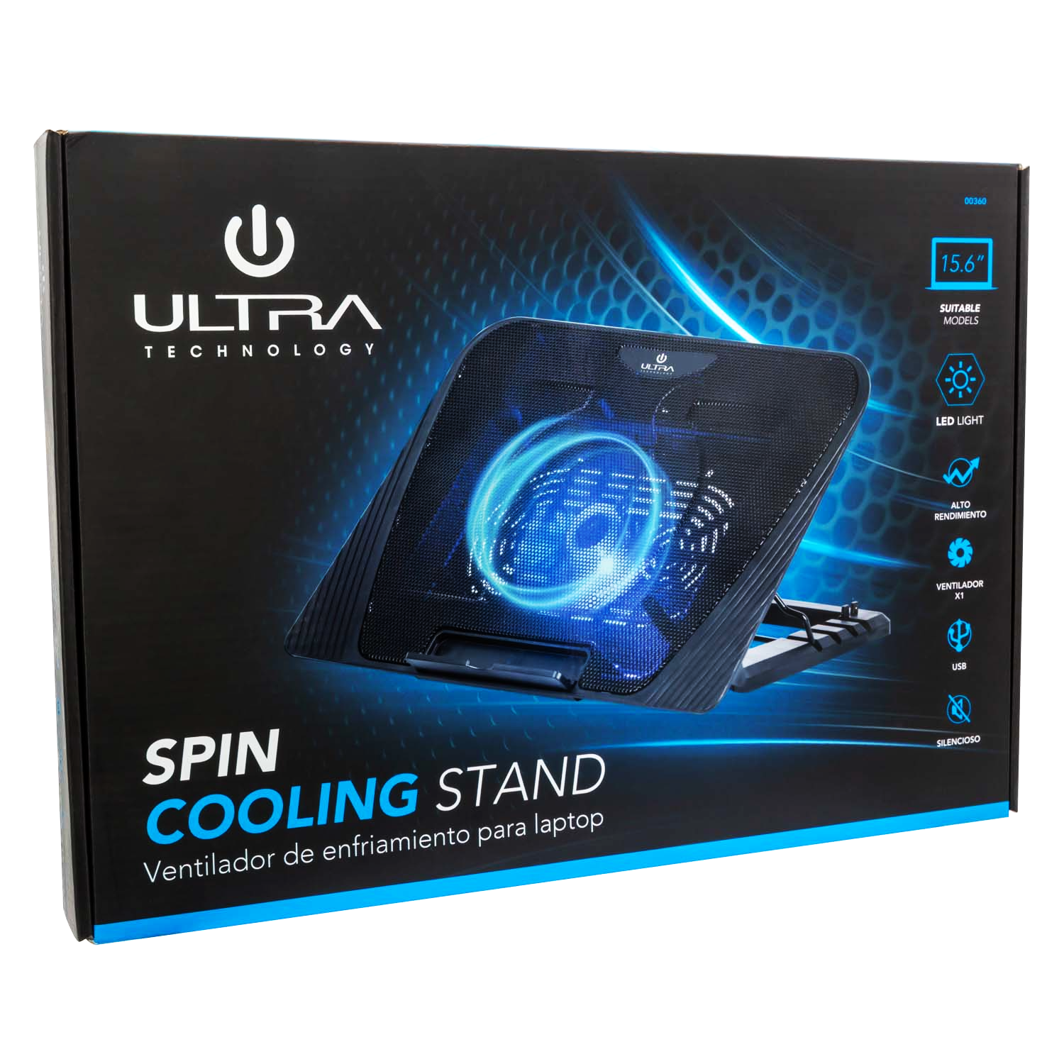 Ventilador para Notebook Retro Iluminado High Speed 1400 RPM