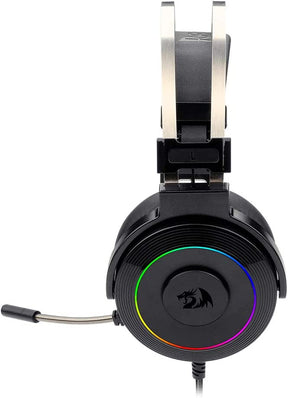 Audifonos USB Redragon Lamia Black Audio 7.1 Con Soporte