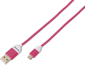 Cable De Datos Type-C Reforzado 1M Pantone Android Auto Pink