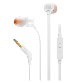 Audífonos JBL T110 Blanco con Manos Libre Tecnología Hi Bass