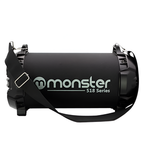 Bazuca Karaoke Monster + Micrófono 518BK Retro-iluminado RGB