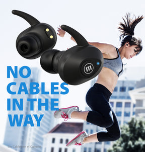 Audífonos Maxell Mini Duo TWS Bluetooth Black Limit Edition