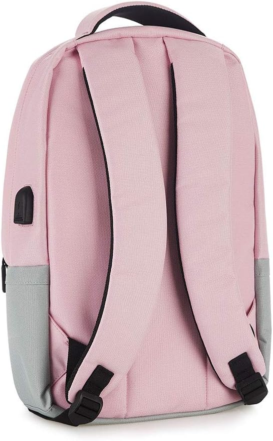 Mochila Rosada Pantone de Notebooks 16” + Cable de Carga USB