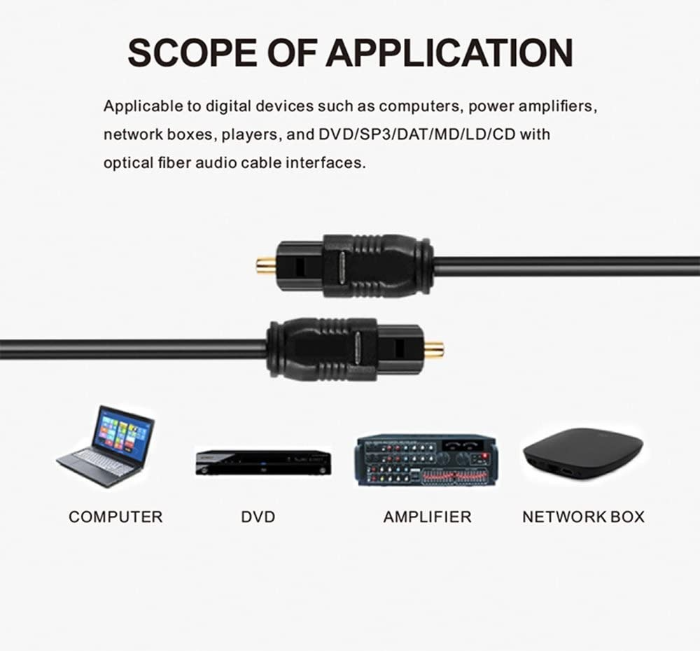 Cable De Audio Optico Digital SPDIF Toslink Philco 1.8Mt