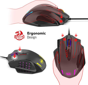 Mouse Gamer Redragon Impact Ergonomic 20 Botones
