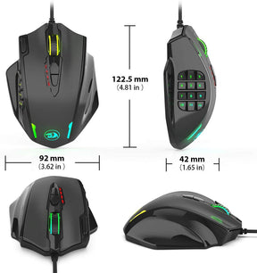 Mouse Gamer Redragon Impact Ergonomic 20 Botones