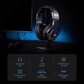 Audifonos USB Redragon Pandora Audio 7.1 Envolvente Multiplataformas