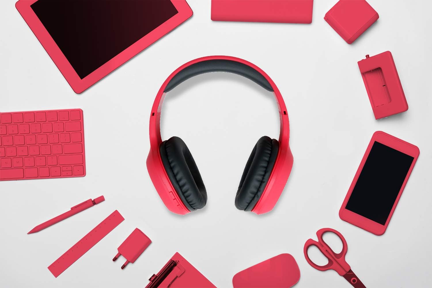 Audífono Rosado Pantone Bluetooth + Manos Libres + Aux