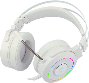 Audifonos USB Redragon Lamia White Audio 7.1 Con Soporte