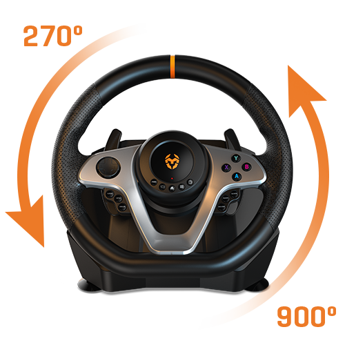Kit Gaming Volante + Acelerador + P.Cambios Krom K-WHEEL PRO