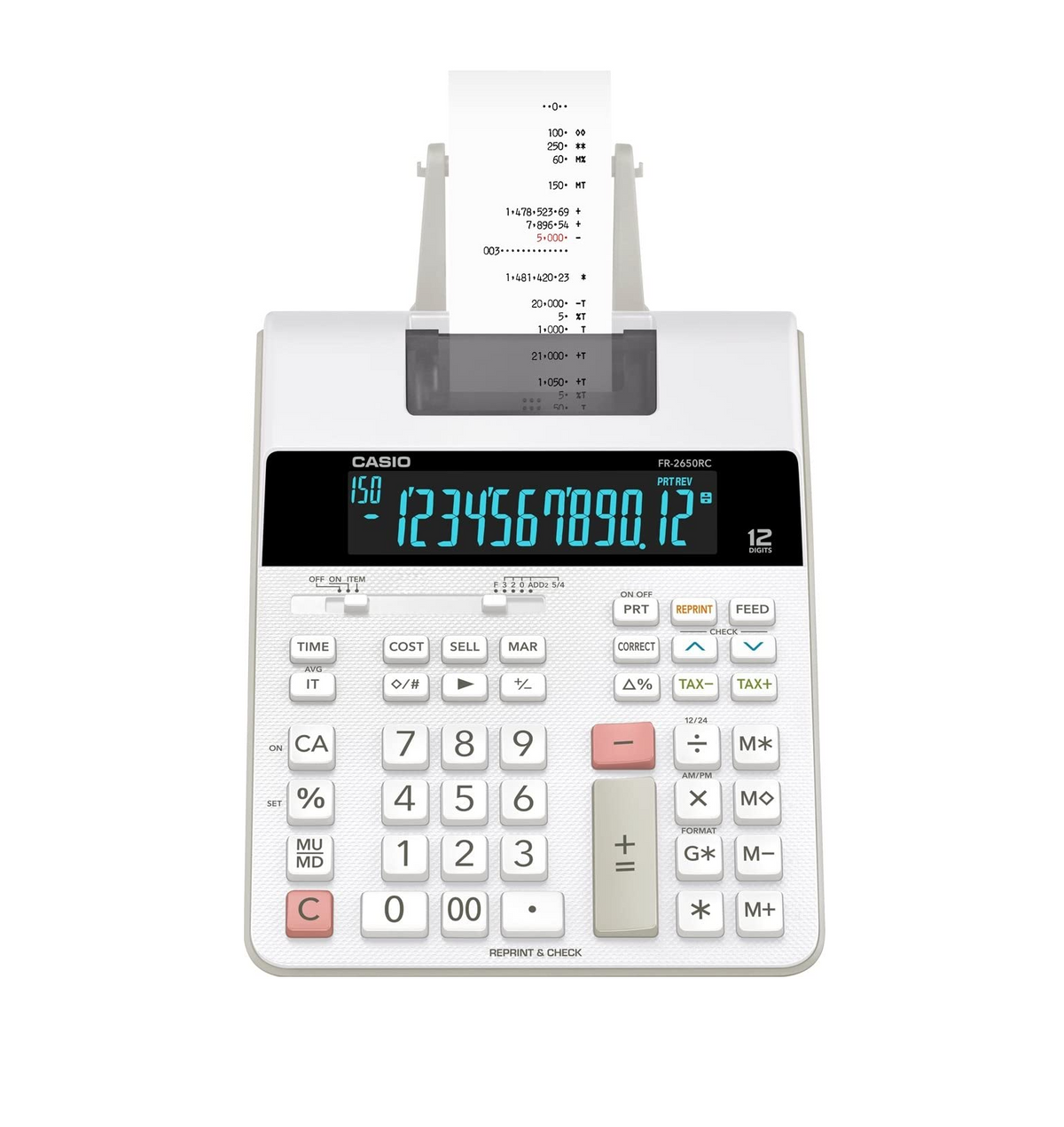 Calculadora Casio Con Rollo  Fr-2650Rc Pro Edition