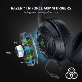 Audífonos Gamer Razer Kraken V3 X USB Hyperclear TriForce