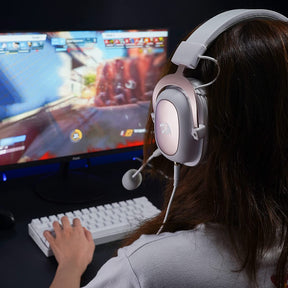 Audifonos Gamer Usb Redragon Zeus 2 White Multiplataformas