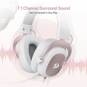 Audifonos Gamer Usb Redragon Zeus 2 White Multiplataformas