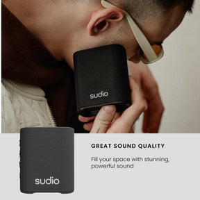 Parlante Sudio Premium S2 TWS Bluetooth Black Edition 7H
