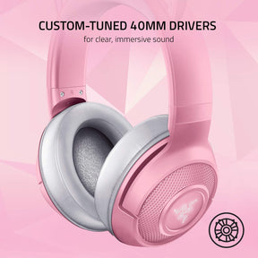 Audifonos Razer Rosado Kraken Bluetooth Kitty Gamer Edition