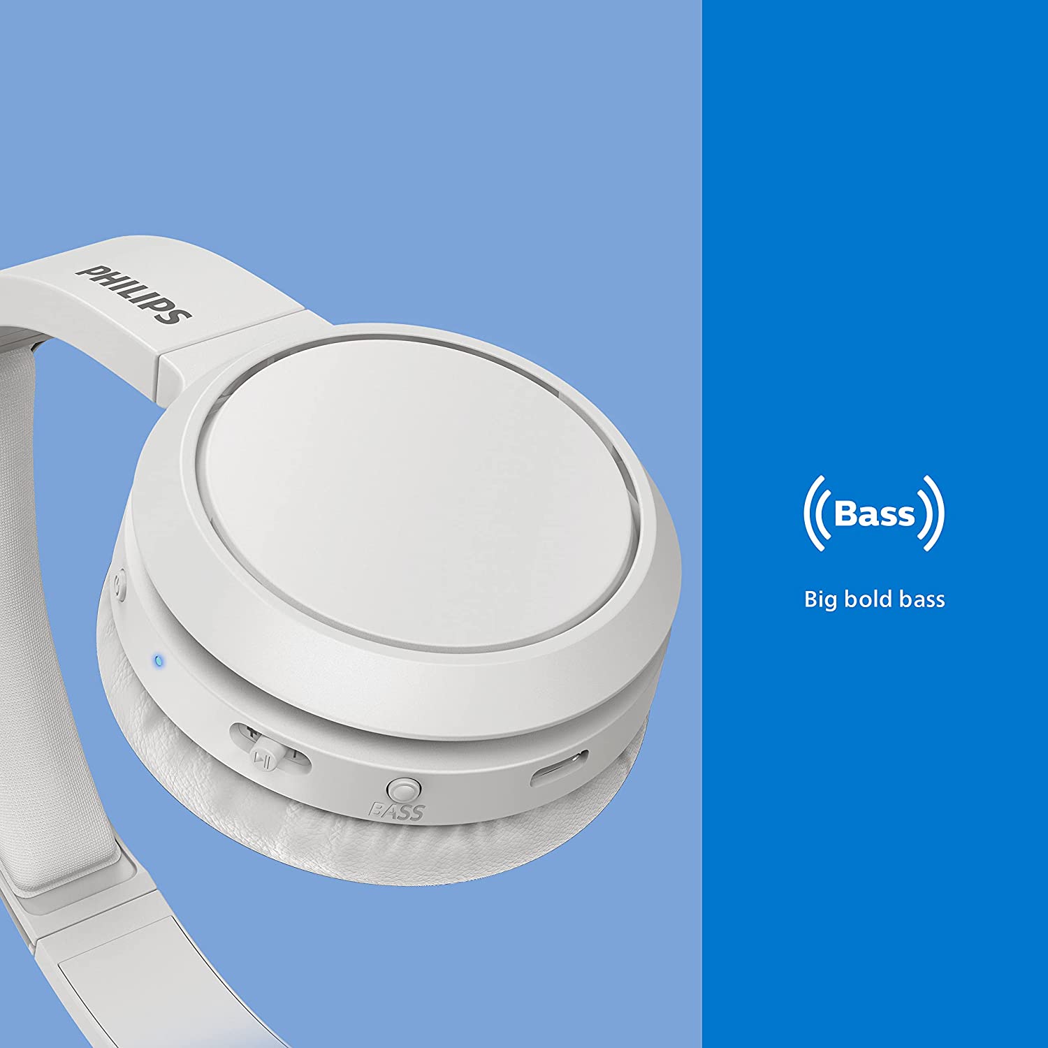 Audífonos Bluetooth Philips 4205 Big Bass 26 Horas de Música