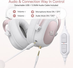 Audifonos Gamer Usb Redragon Zeus 2 White Multiplataformas