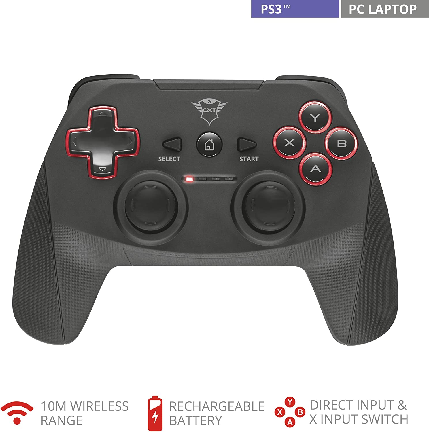 Gamepad Inalambrico Trust Gaming GXT 545 Para PC &  PS3 2.4 Ghz