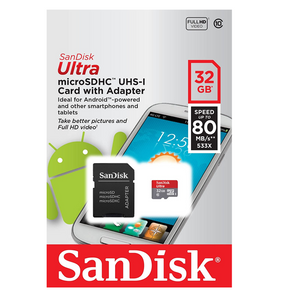 Memoria Micro SD Sandisk 32 GB de Clase 10 High Speed
