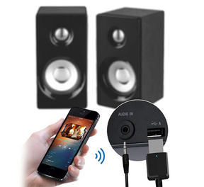 Transmisor y Receptor Bluetooth de Audio y Datos RX - TX  BT 5.0 Pantalla LCD