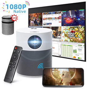 Proyector Funfoox Torre MS Miracast FHD 250” LED 4500Lm Wifi
