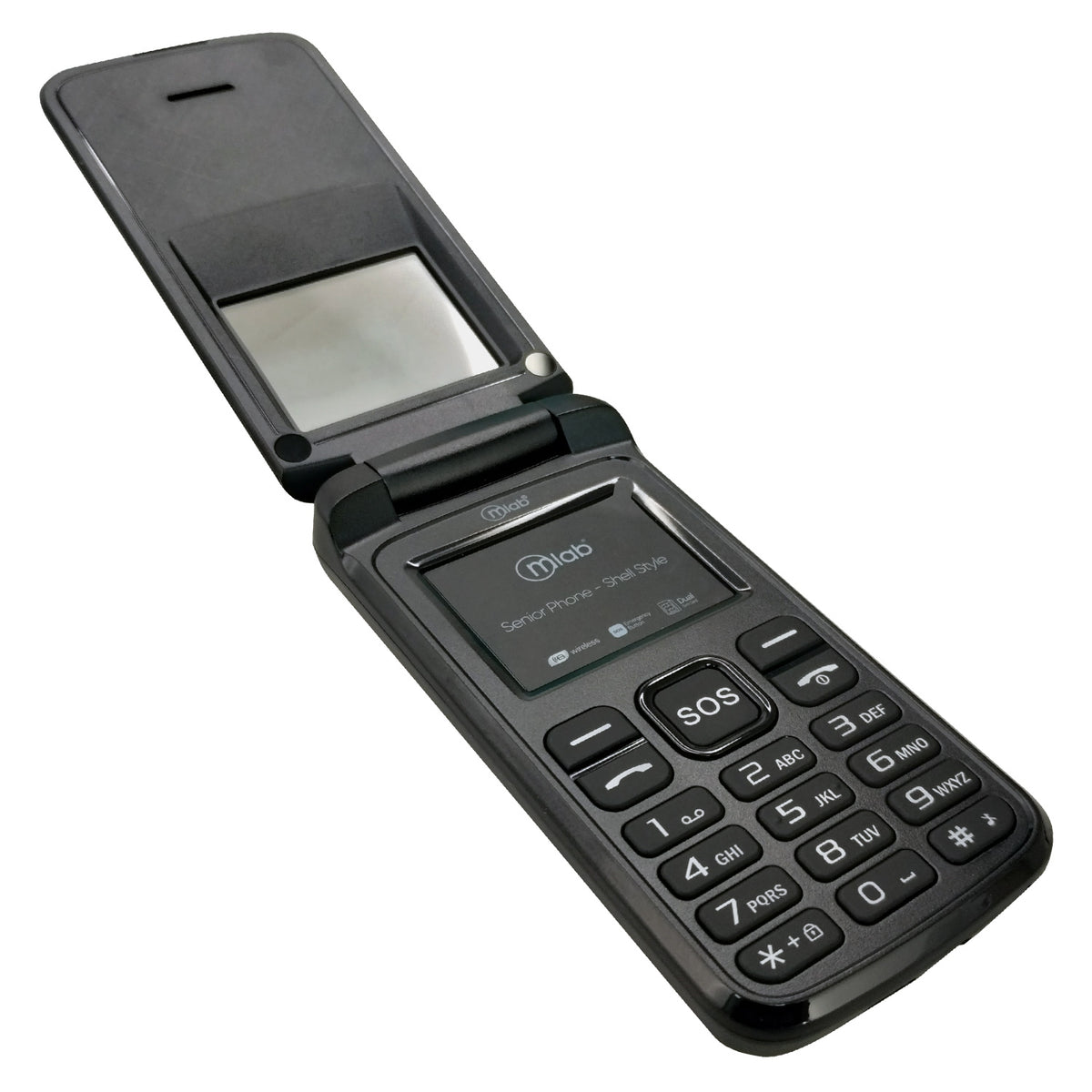 Teléfono Senior 4G de Adulto Mayor con Boton S. O. S MLAB-BK