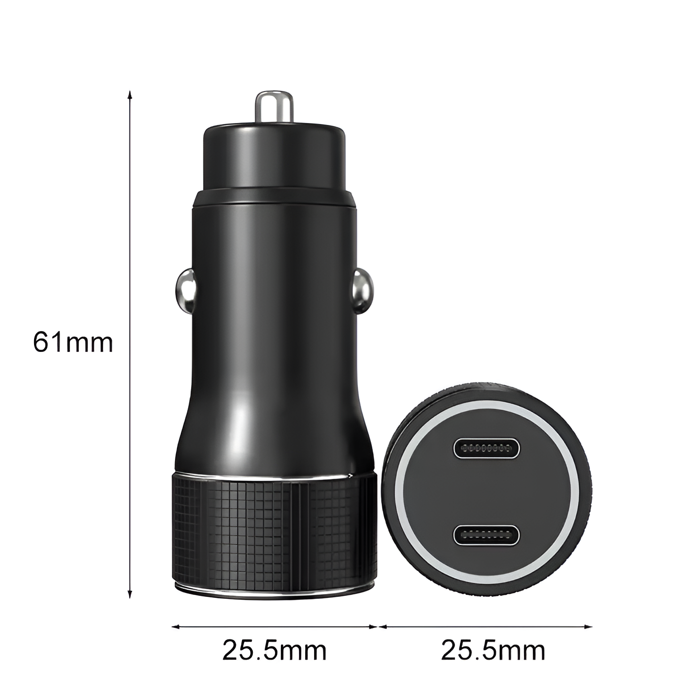Cargador USB-C para Auto Dual Port Power Delivery 40W TM-200542