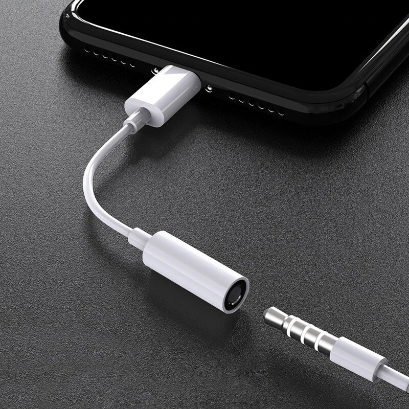 Adaptador De Audífonos Para Iphone Lightning A Jack 3.5mm