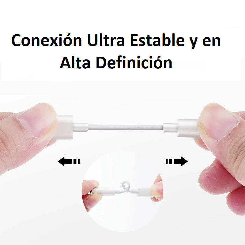 Adaptador De Audífonos Para Iphone Lightning A Jack 3.5mm