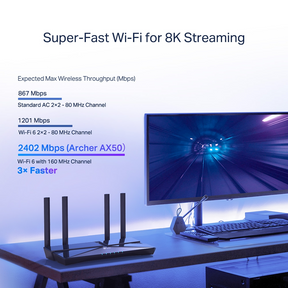 Router TP-Link WIFI 6.0 AX3000 Archer AX53 Dual Band Gigabit