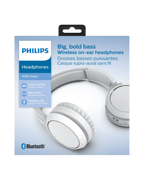 Audífonos Bluetooth Philips 4205 Big Bass 26 Horas de Música