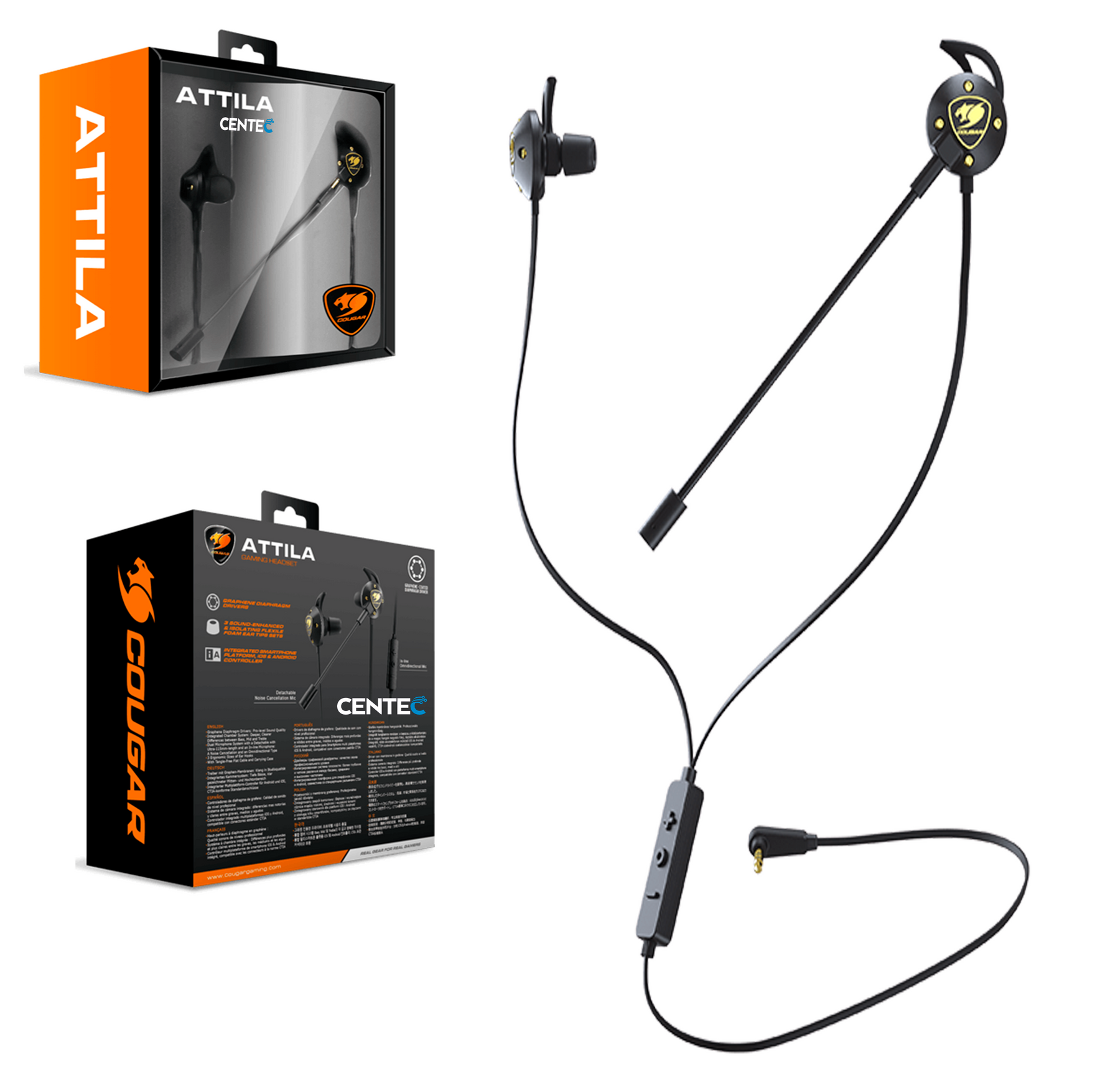 Audifonos Gamer In Ear Cougar ATTILA Gaming Edition