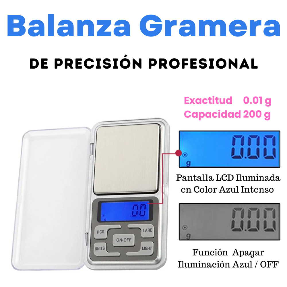 Pesa Gramera De Alta Precisión 200 Gramos WS32S Pro