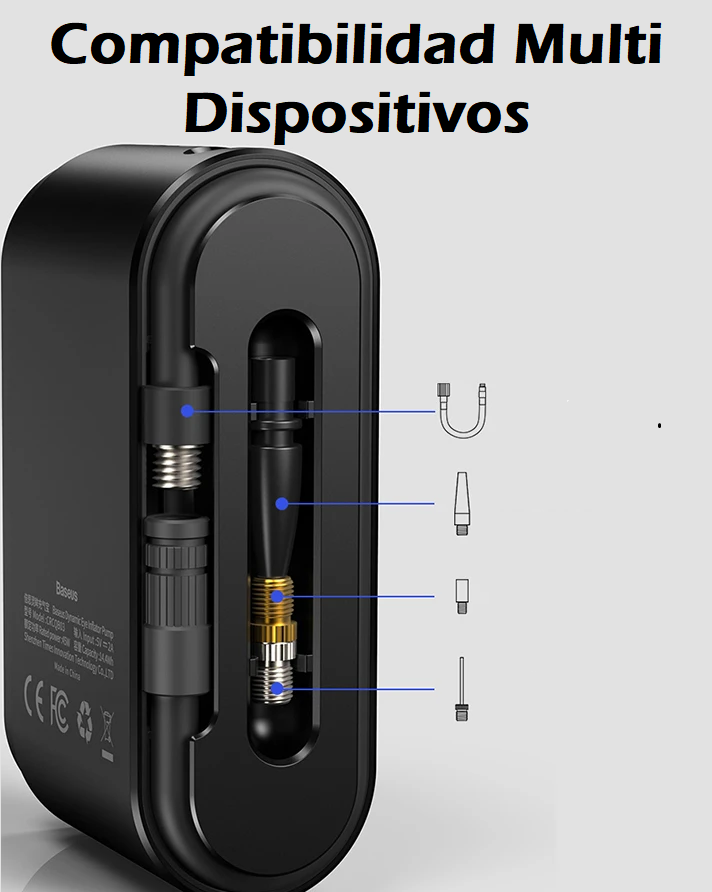 Inflador De Neumáticos Portátil Baseus hasta 150PSI Max