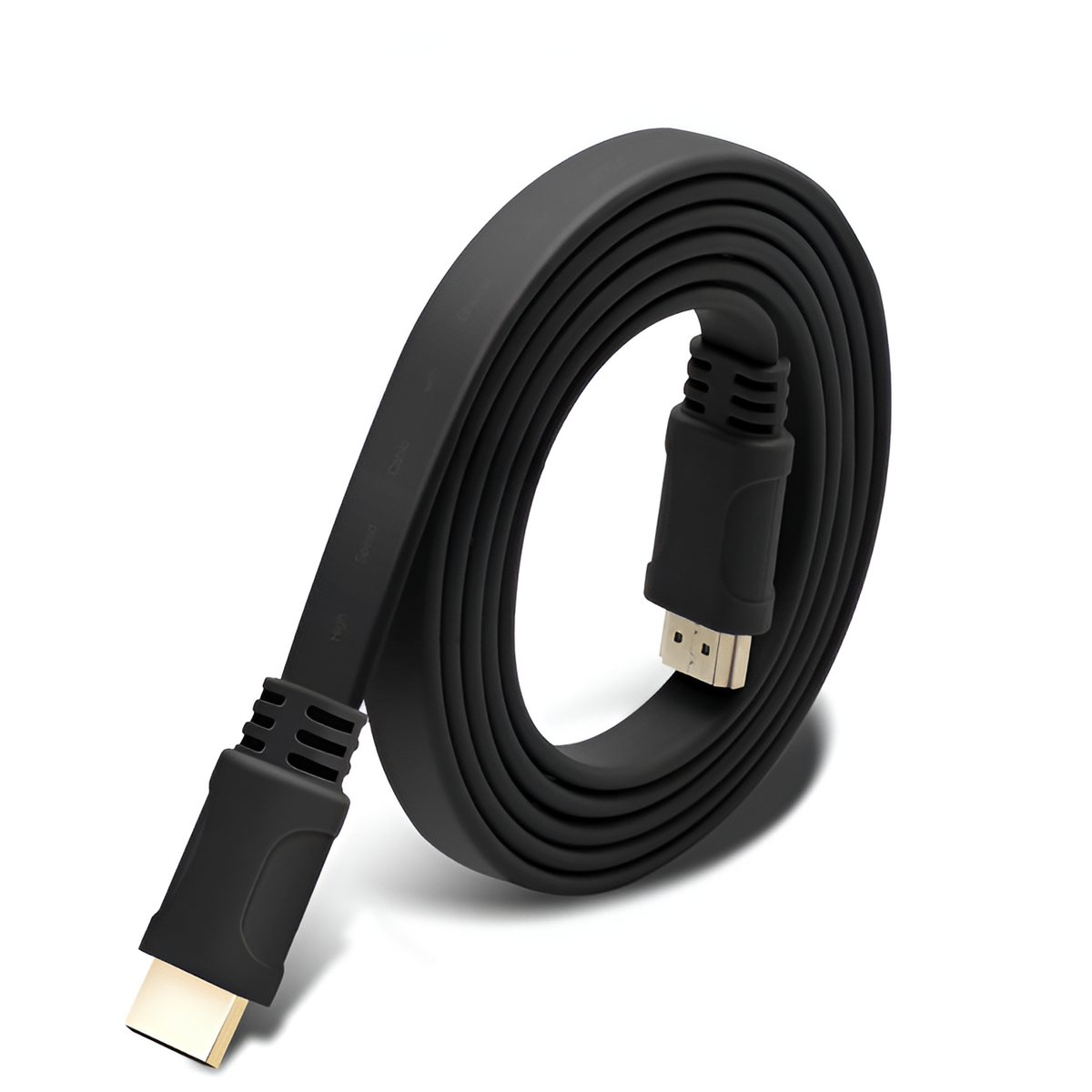 Cable HDMI Ultra Plano 1.8M Full HD 1080p Reforzado BL187 - Negro / Tamaño Único