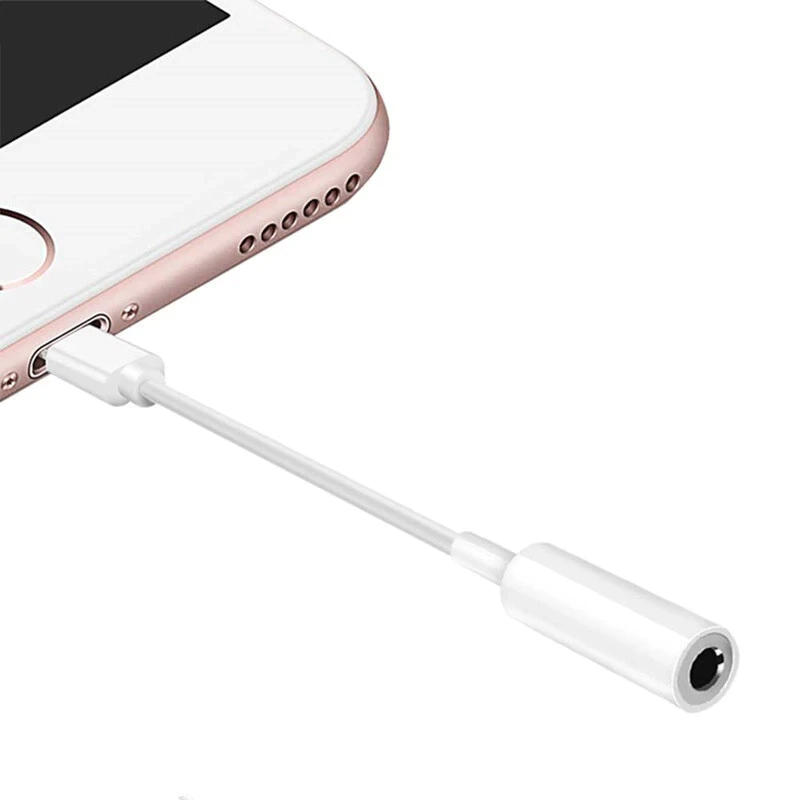 Adaptador De Audífonos Para Iphone Lightning A Jack 3.5mm