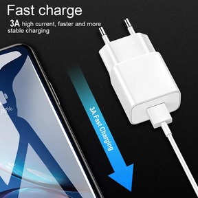 Cargador Micro USB Quick Charge 3.0 18W 3A SEC + Cable U206Q