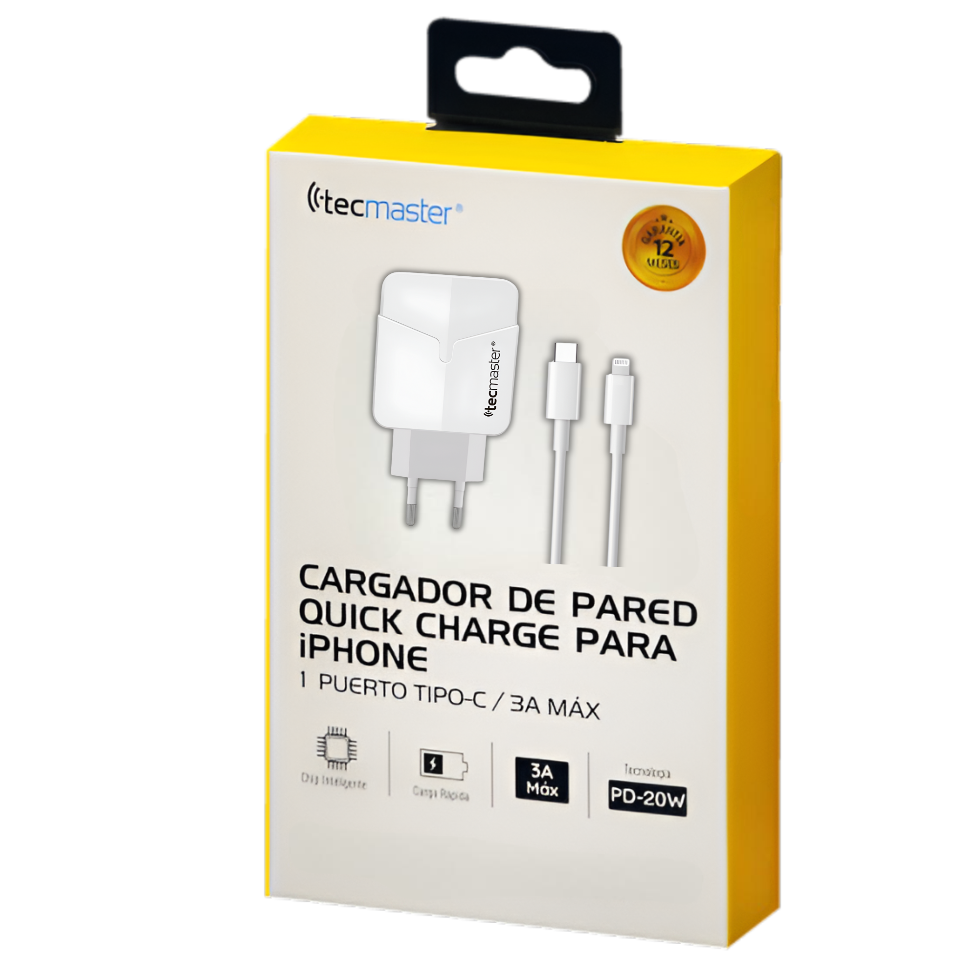 Cargador Para Iphone de Carga Rápida con Cable Lightning SEC