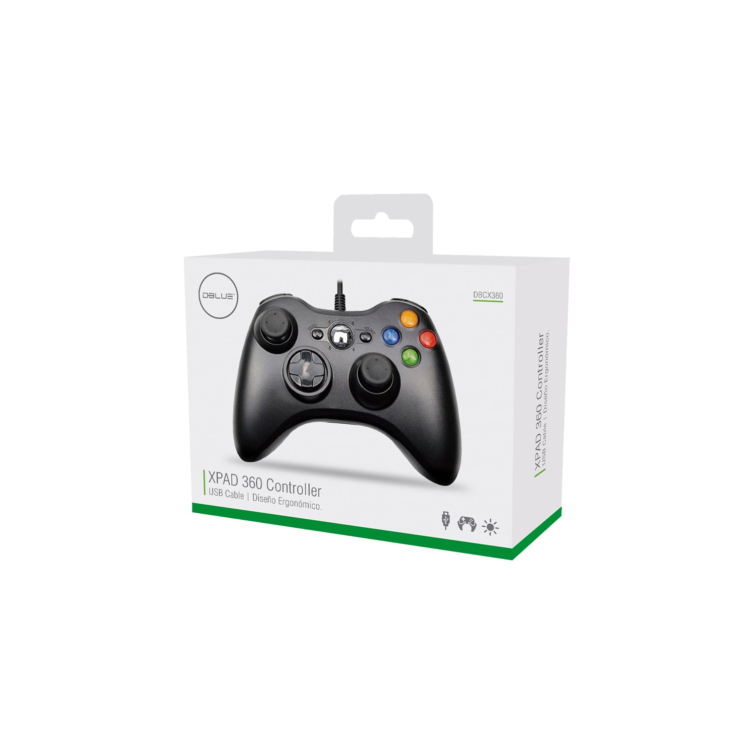 Joystick USB para XBOX 360 & PC Wired Edition X-360 White
