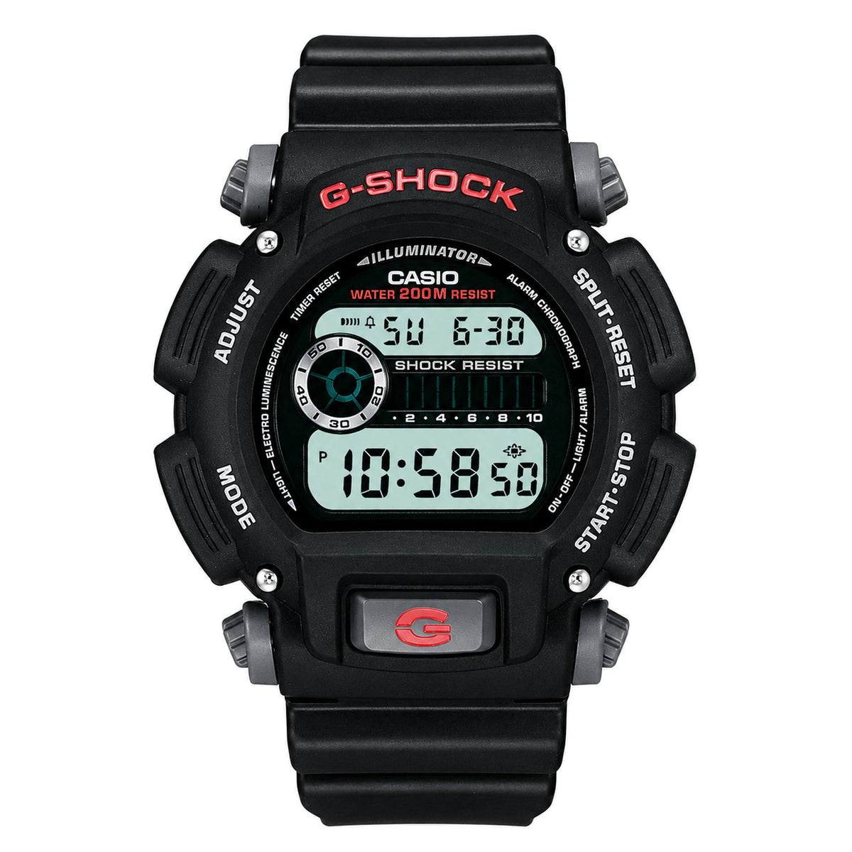 Reloj G-Shock Digital DW-9052-1VDR Negro Mate