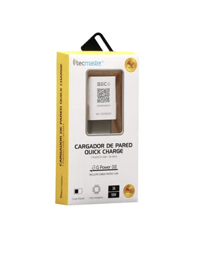 Cargador Micro USB Quick Charge 3.0 18W 3A SEC + Cable U206Q
