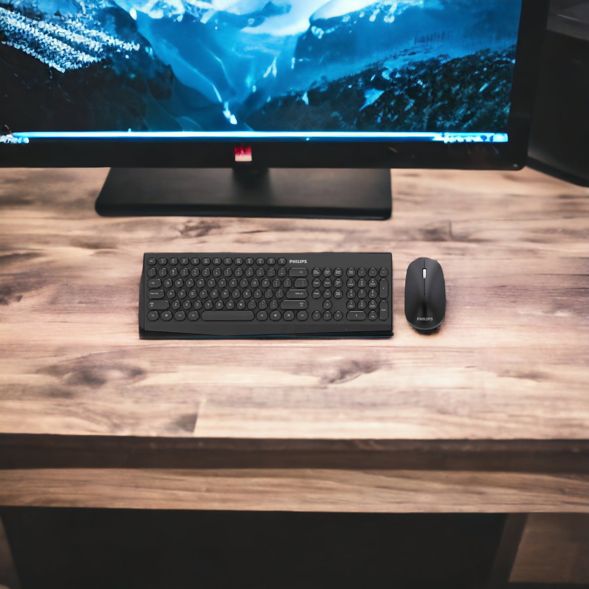 Kit Mouse y Teclado Inalámbrico Philips SPT6323 Wireless 2G