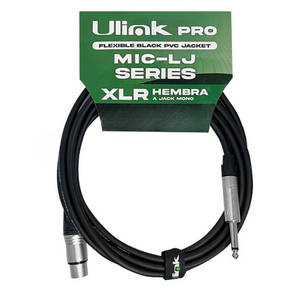 Cable de Audio XLR Hembra a Jack 6,3mm Macho Profesional 10M