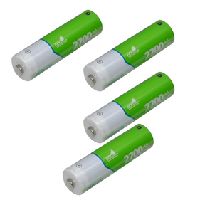 Cargador De Pilas + 4 Pilas AA 2700 mAh Pre Cargadas Philco